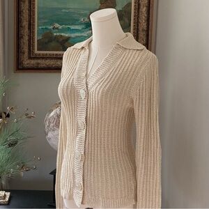 Ruby & Jenna Beige Cardigan Women